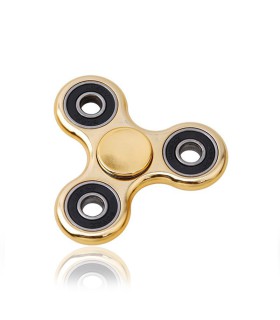 Fidgetspinner "old but gold" i olika nyanser.