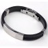 Armband "Plattan" i rostfritt & silikon